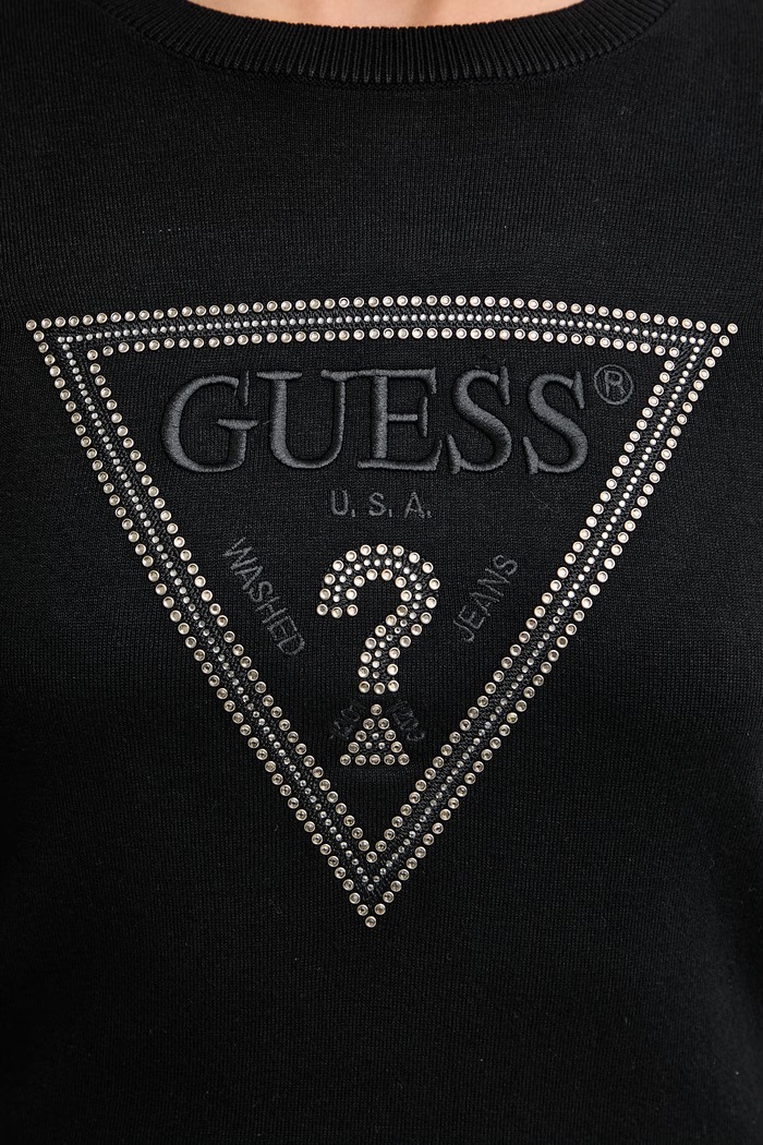 Guess pulóver női viszkózzal KATIE W6YR28.Z0976 fekete