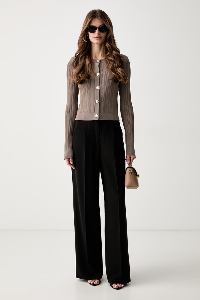 Guess Kardigan za žene s viskozom CARMEN W6YR26.Z0973 bež AW26