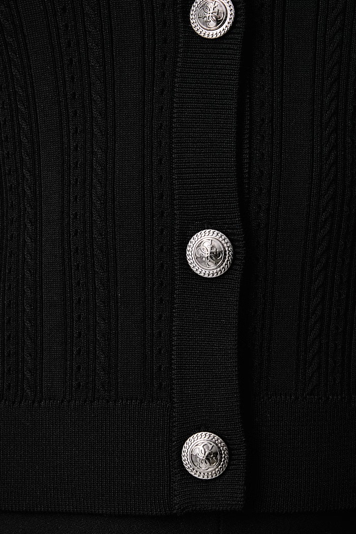 Cardigan pentru femei cu vâscoză CARMEN Guess negru W6YR26.Z0973