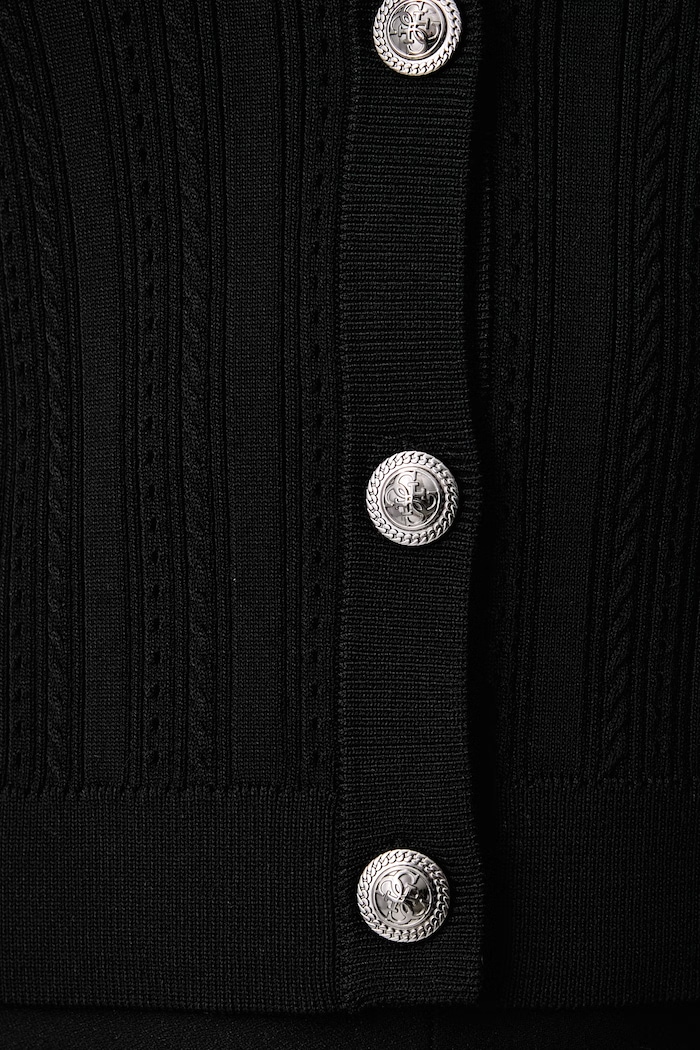 Cardigan pentru femei cu vâscoză CARMEN Guess negru W6YR26.Z0973