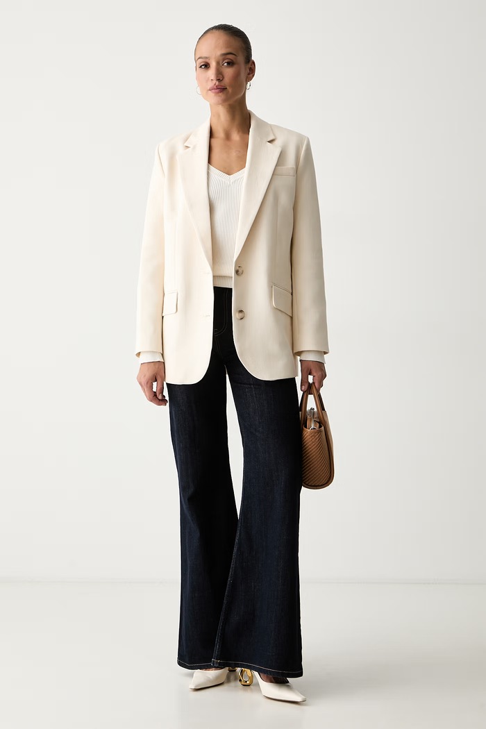 Guess πουλόβερ γυναικείο με βισκόζη ELLIE W6YR10.Z0949 μπεζ AW26