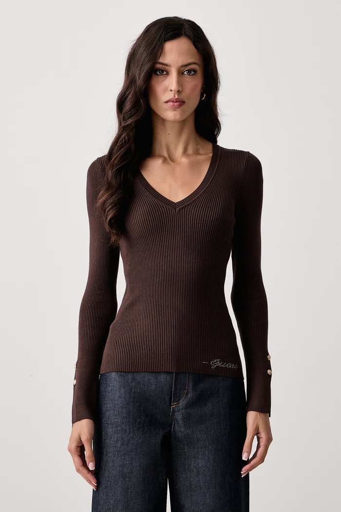Guess Pulover pentru femei cu vâscoză ELLIE verde W6YR10.Z0949