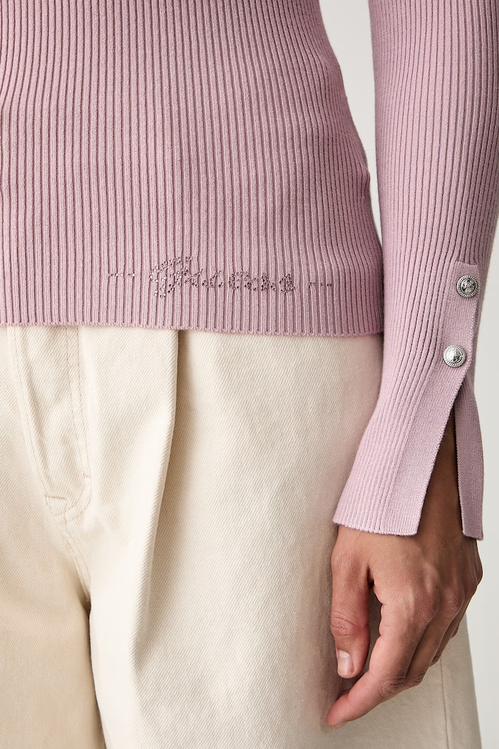 Guess sweter damski z wiskozą ELLIE W6YR09.Z0948 różowy