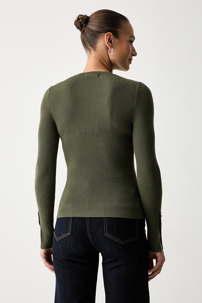 Odzież Guess sweter damski z wiskozą ELLIE W6YR09.Z0948 zielony