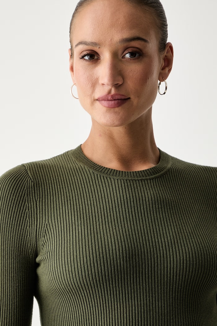 Guess sweter damski z wiskozą ELLIE zielony W6YR09.Z0948