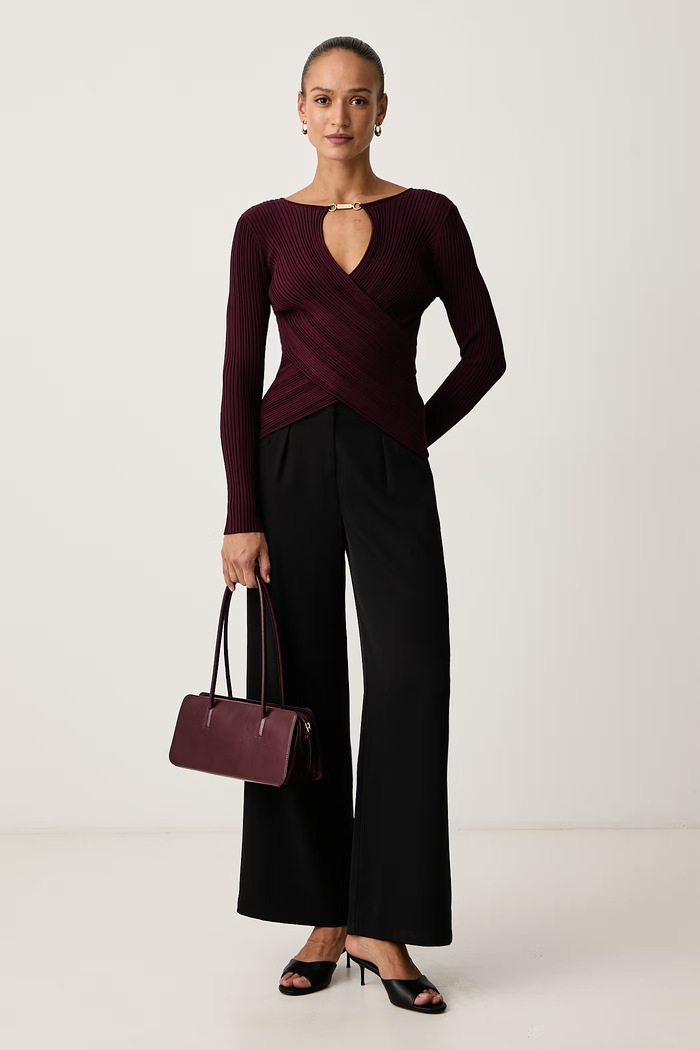 Marciano by Guess Пуловер дамски с вискоза LIMA G6BR24.Z1637 бордо AW26