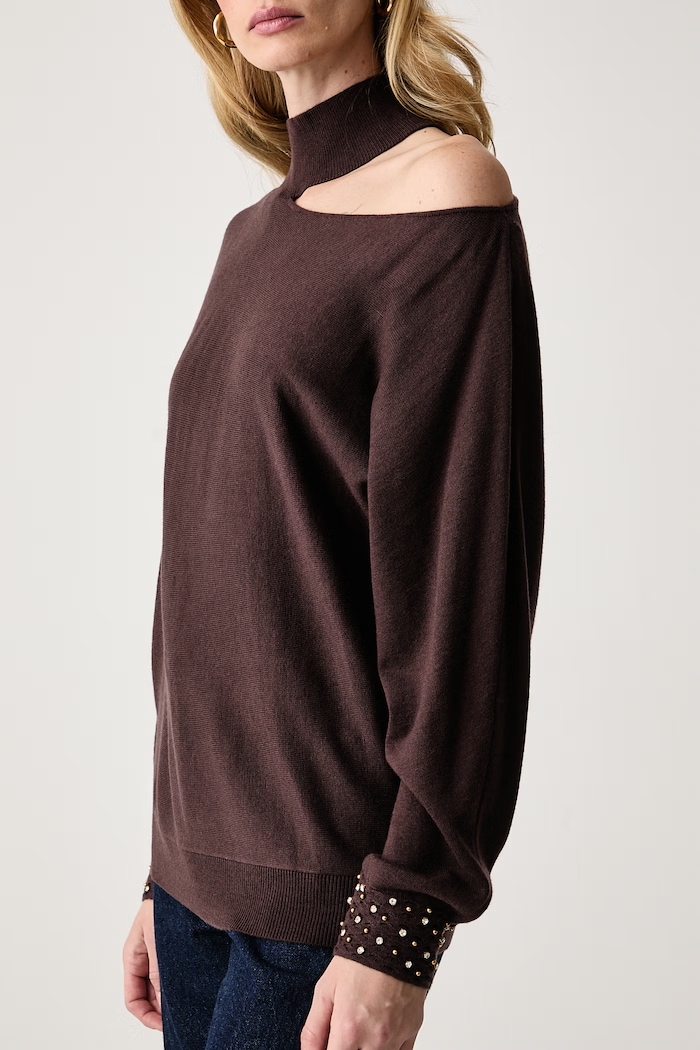 Светр жіночий з додаванням вовни ROMINA Marciano by Guess G6BR13.Z1591 коричневий