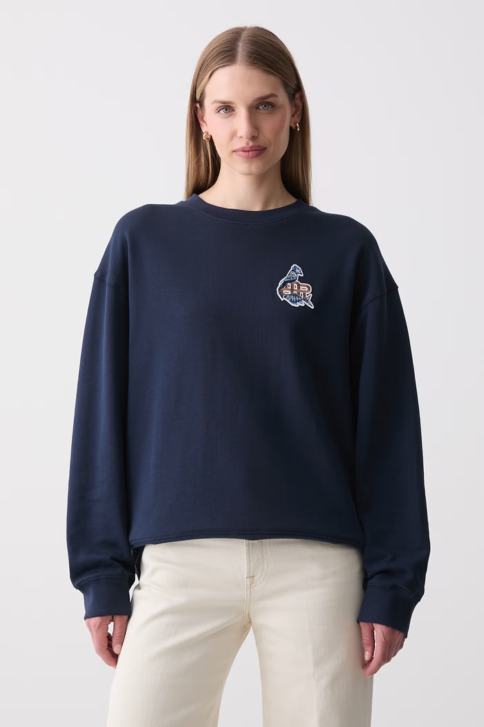 MUNTHE bluza damska bawełniana NATHAN granatowy 262110426264