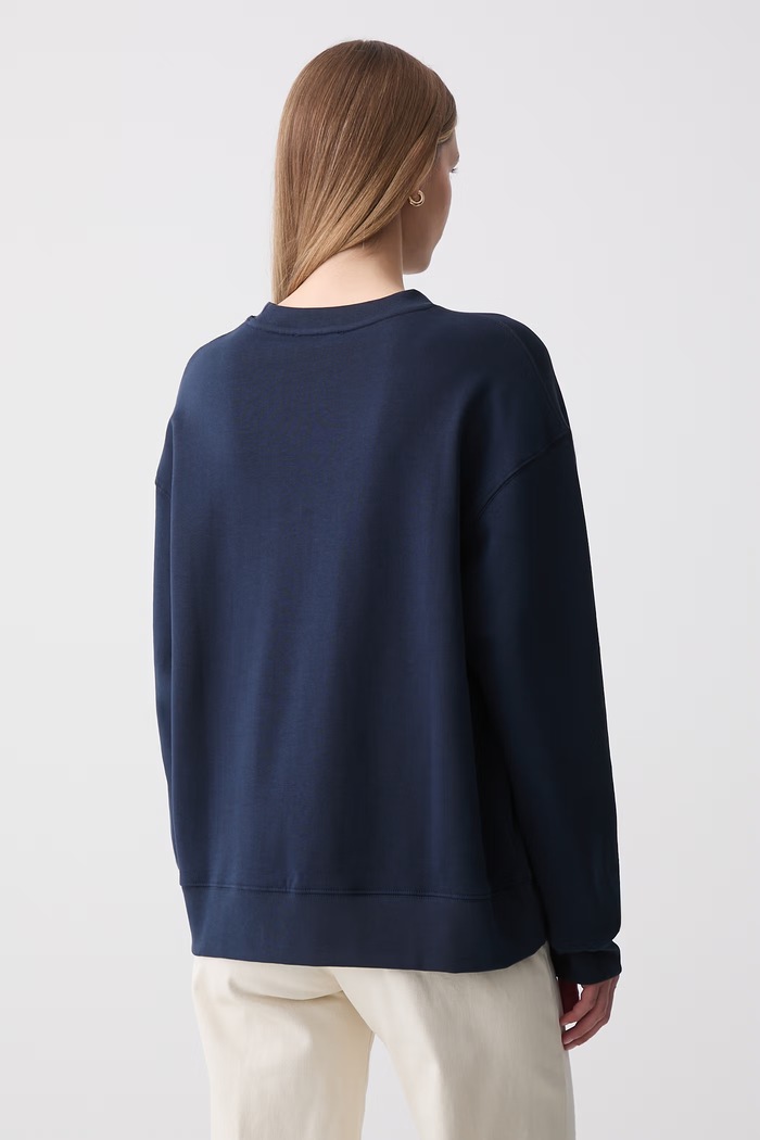 Odzież MUNTHE bluza damska bawełniana NATHAN 262110426264 granatowy