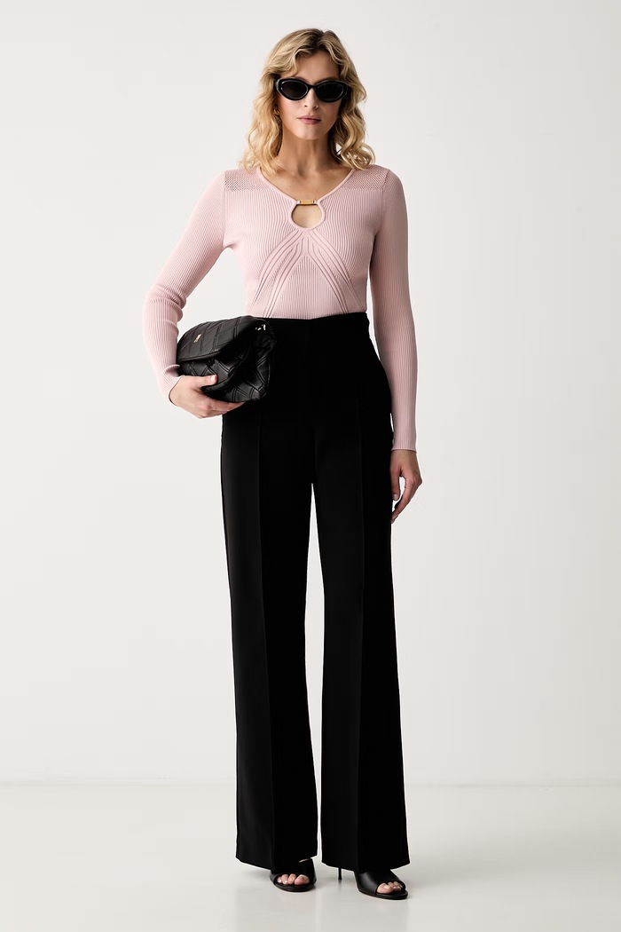 Marciano by Guess πουλόβερ γυναικείο με βισκόζη JAMILA G6YR08.Z1067 ροζ AW26