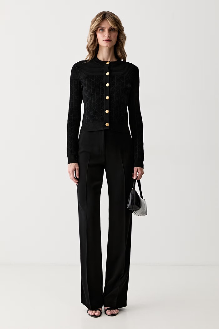 Marciano by Guess kardigan ženski z viskozo YAMNA G6YR03.Z1015 črna AW26