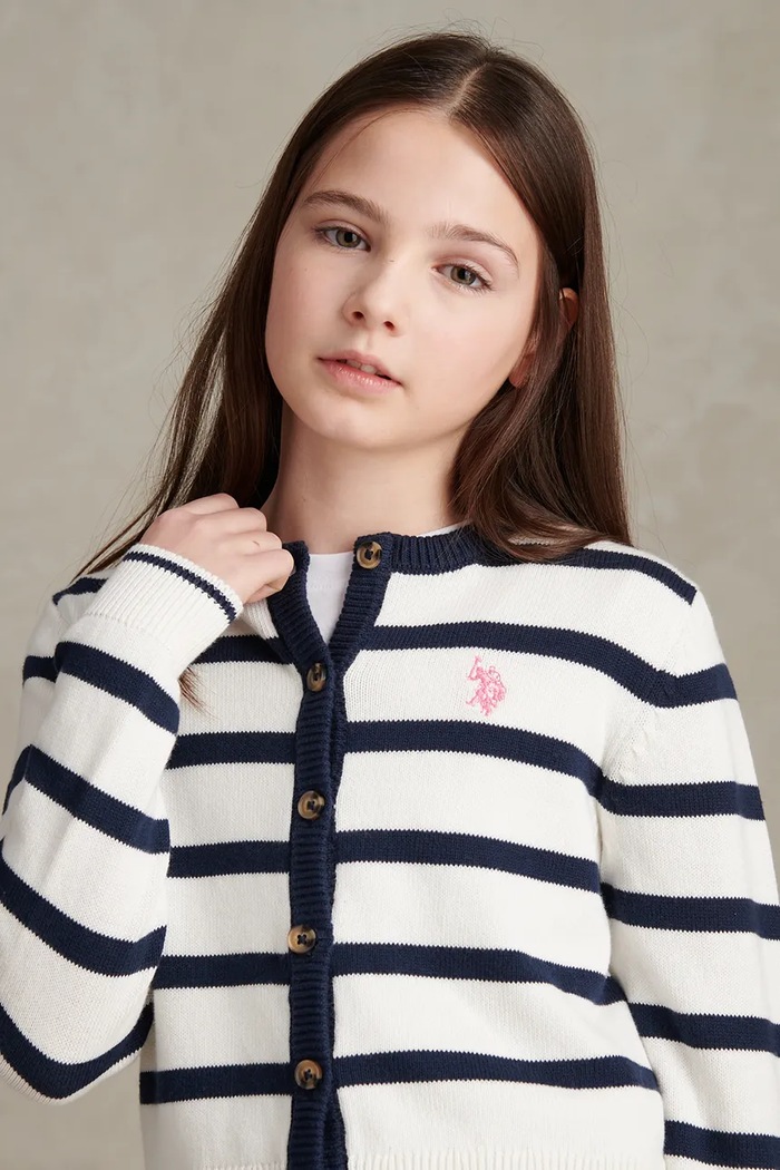 U.S. Polo Assn. Kardigan dziecięcy z bawełną USG2165