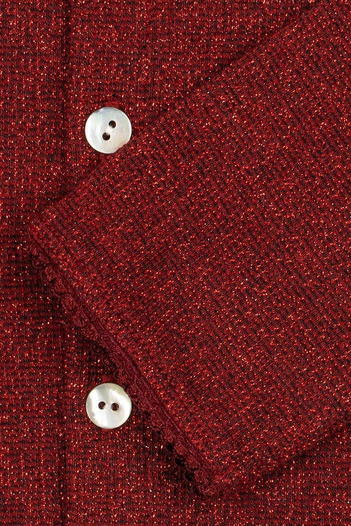 Dziewczynka Konges Sløjd Kardigan dziecięcy z bawełną ROLI CARDIGAN OCS KS106586.9BY2 bordowy