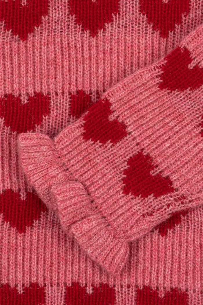 Sweter dziecięcy z wełną LAULA SWEATER Konges Sløjd różowy KS106516.9BY2