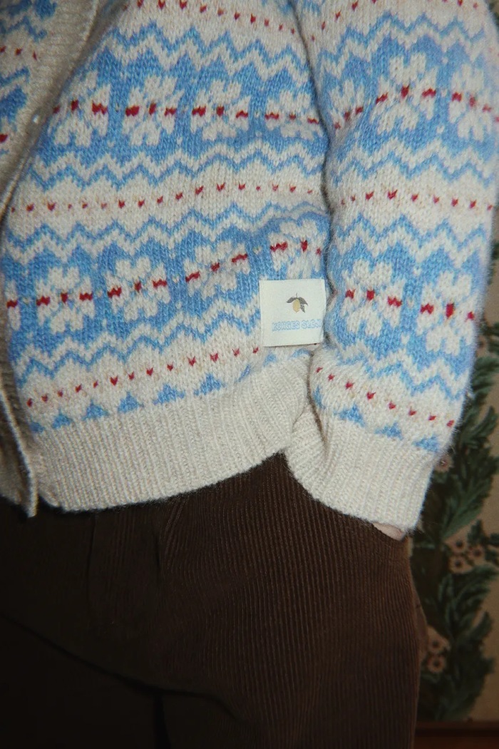 Konges Sløjd Kardigan dziecięcy z wełną BILLI KNIT CARDIGAN KS106395.9BY2