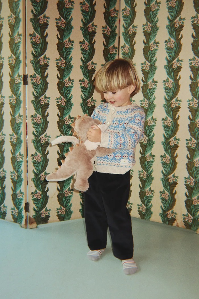 Konges Sløjd Kardigan dziecięcy z wełną BILLI KNIT CARDIGAN KS106395.9BY2