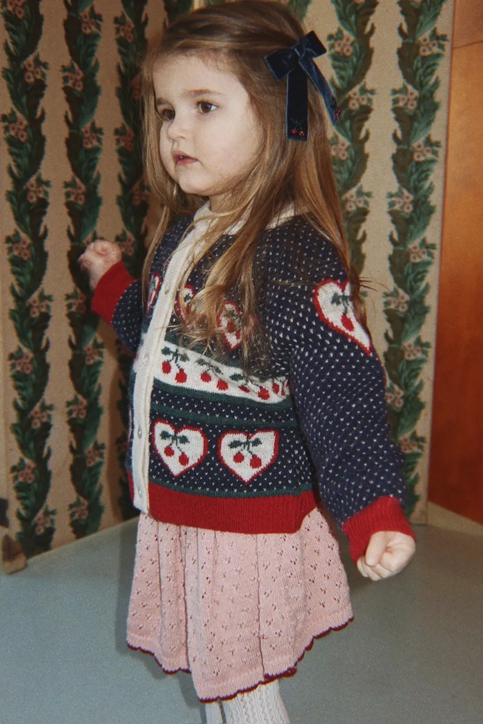 Konges Sløjd Kardigan dziecięcy z wełną BELOU CARDIGAN granatowy KS106392.9BY2
