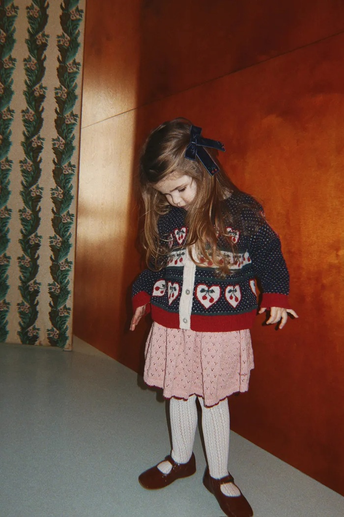Konges Sløjd Kardigan dziecięcy z wełną BELOU CARDIGAN KS106392.9BY2