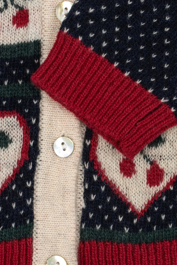 Konges Sløjd Kardigan dziecięcy z wełną BELOU CARDIGAN KS106392.9BY2