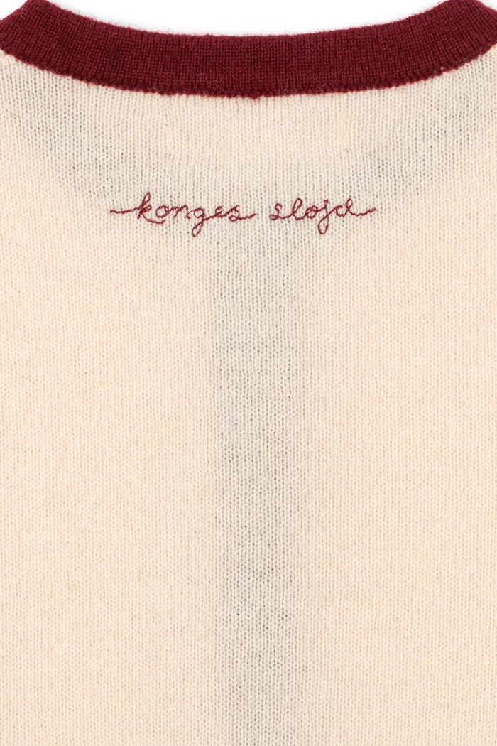 Dziewczynka Konges Sløjd Kardigan dziecięcy wełniany ALETTE CARDIGAN KS106364.9BY2 różowy