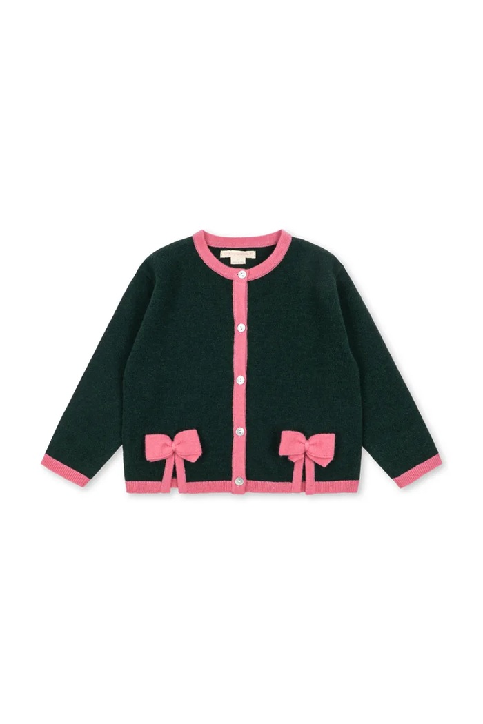 Konges Sløjd Kardigan dziecięcy wełniany ALETTE CARDIGAN KS106364.9BY2 granatowy AW26