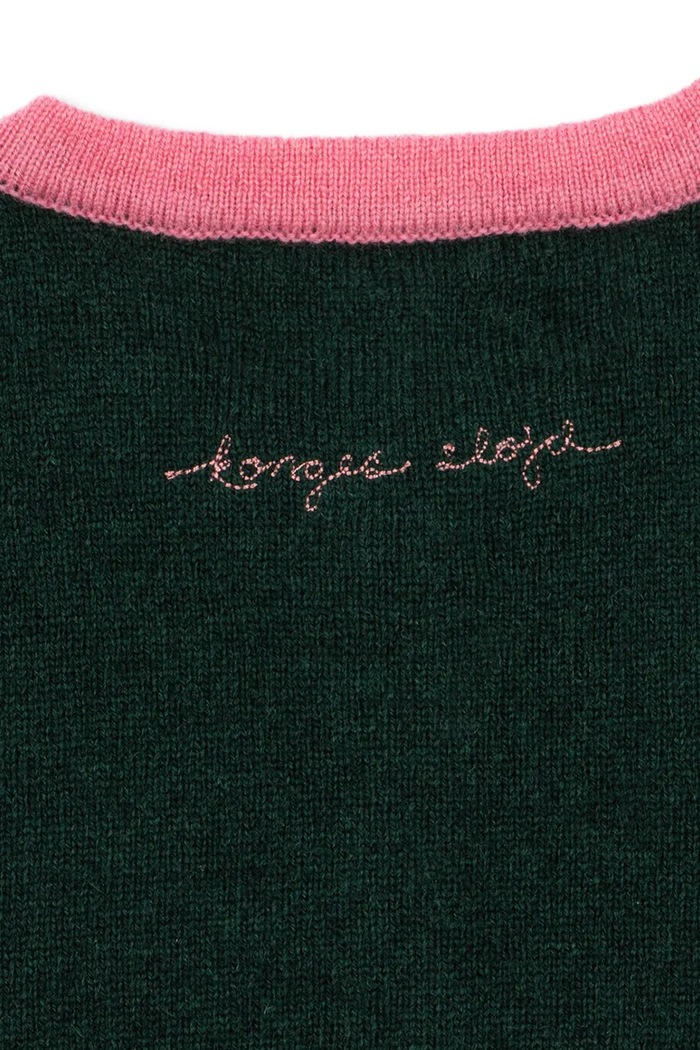 Kardigan dziecięcy wełniany ALETTE CARDIGAN Konges Sløjd KS106364.9BY2 granatowy
