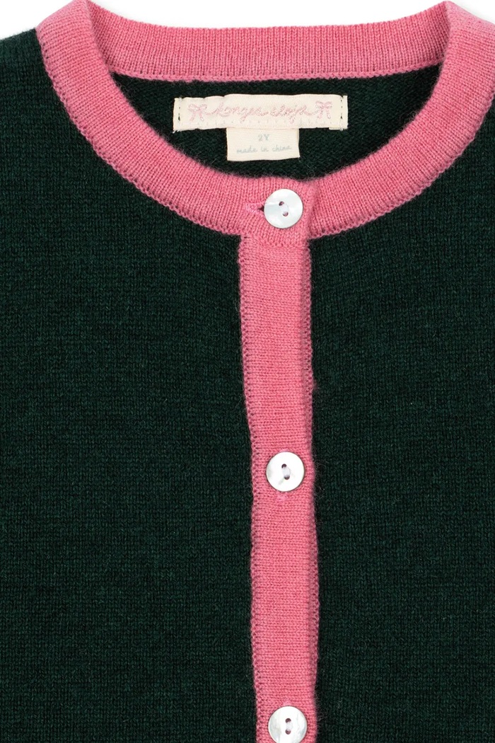 Kardigan dziecięcy wełniany ALETTE CARDIGAN Konges Sløjd granatowy KS106364.9BY2