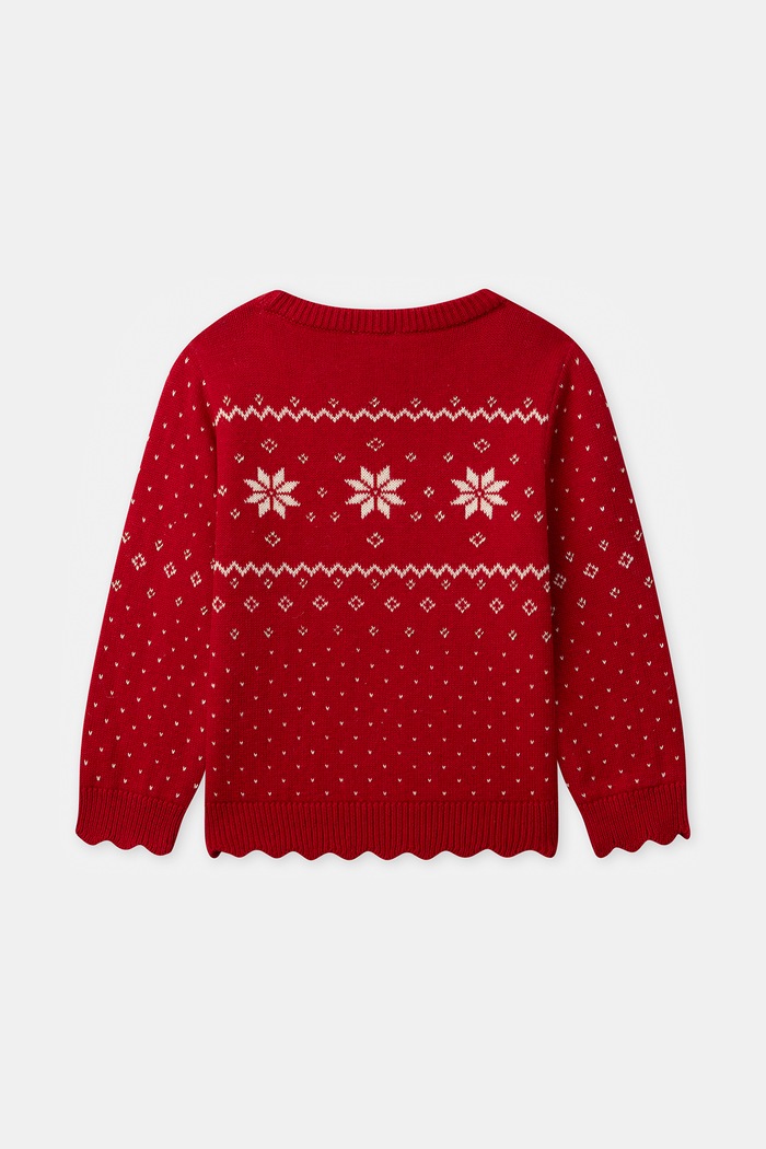 Sergent Major Sweter dziecięcy z dodatkiem wełny 26H2PFJ1PUL.128.146 czerwony AW26