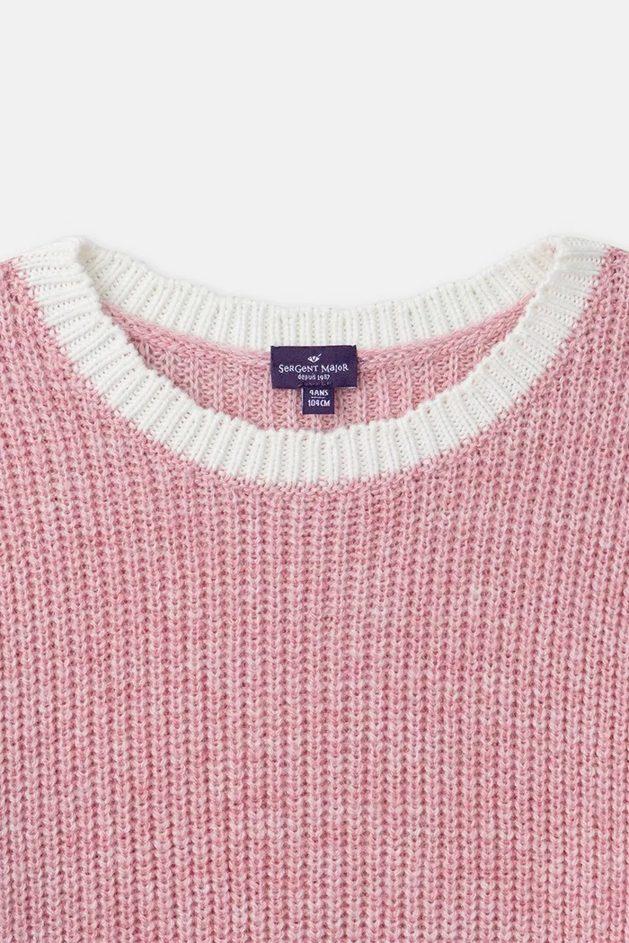 Sweter dziecięcy z dodatkiem wełny Sergent Major 26H2PF72PUL.98.104 różowy