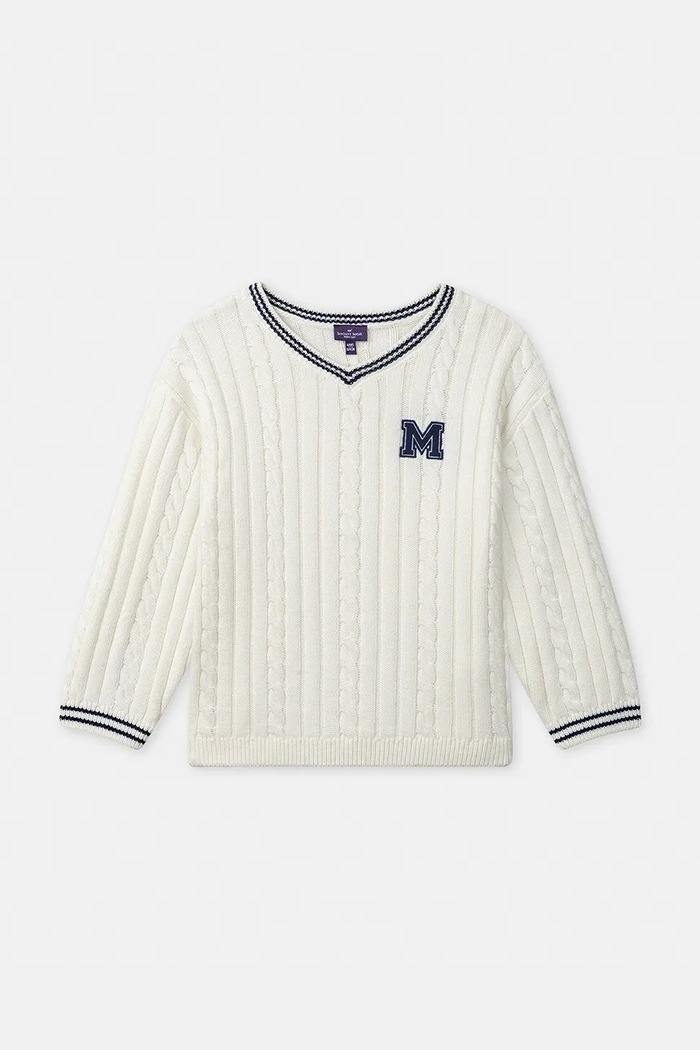 Sergent Major Sweter dziecięcy z bawełną 26H2PF31PUL.128.146 beżowy AW26