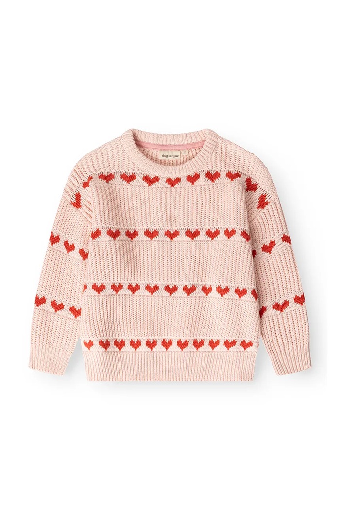 That's mine Sweter dziecięcy bawełniany Ingeborg sweater 246495 różowy AW26