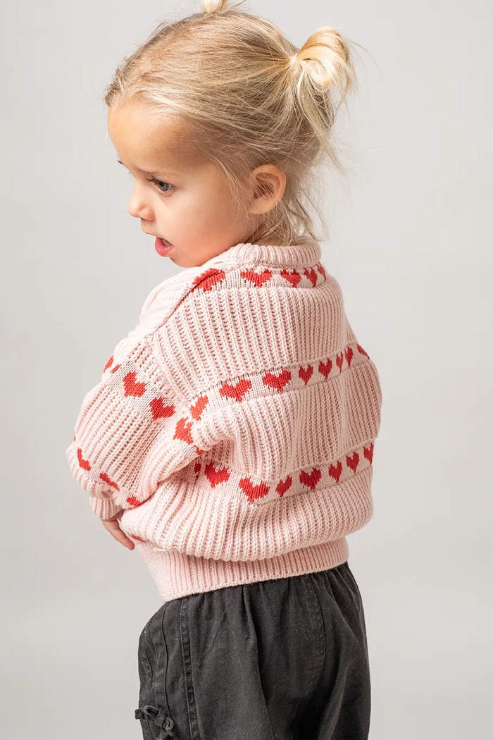 Sweter dziecięcy bawełniany Ingeborg sweater That's mine 246495 różowy