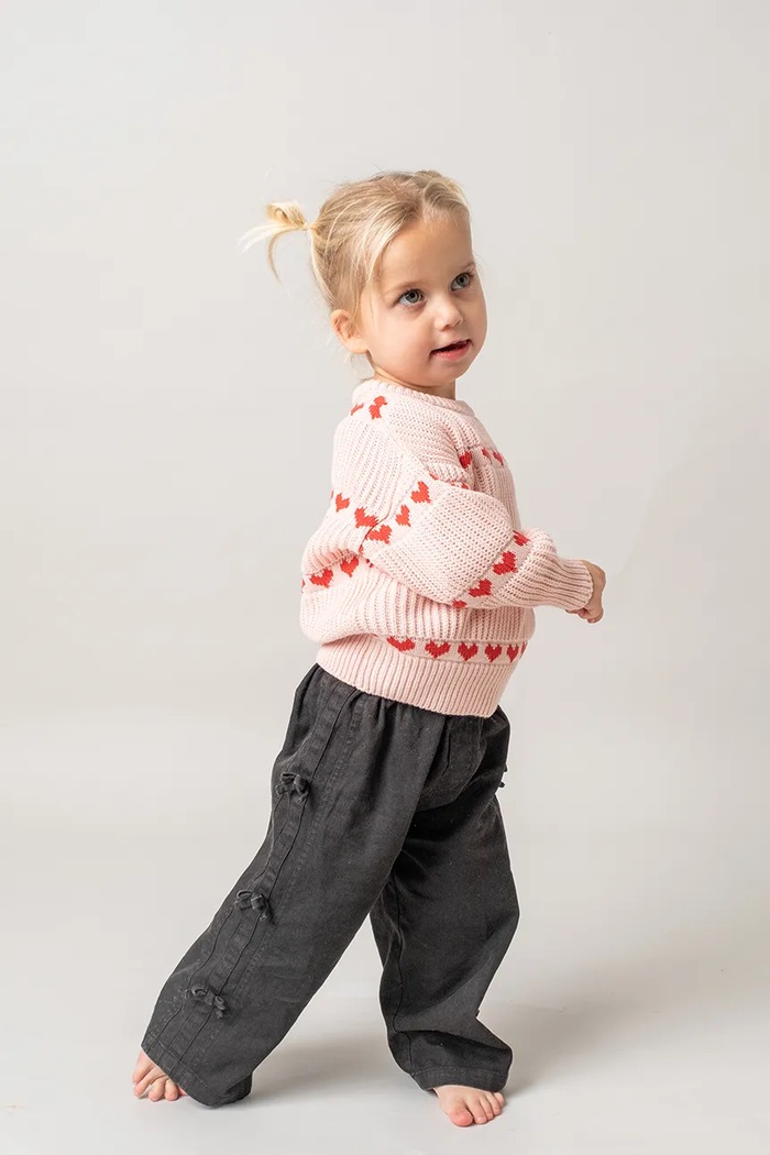 Sweter dziecięcy bawełniany Ingeborg sweater That's mine różowy 246495