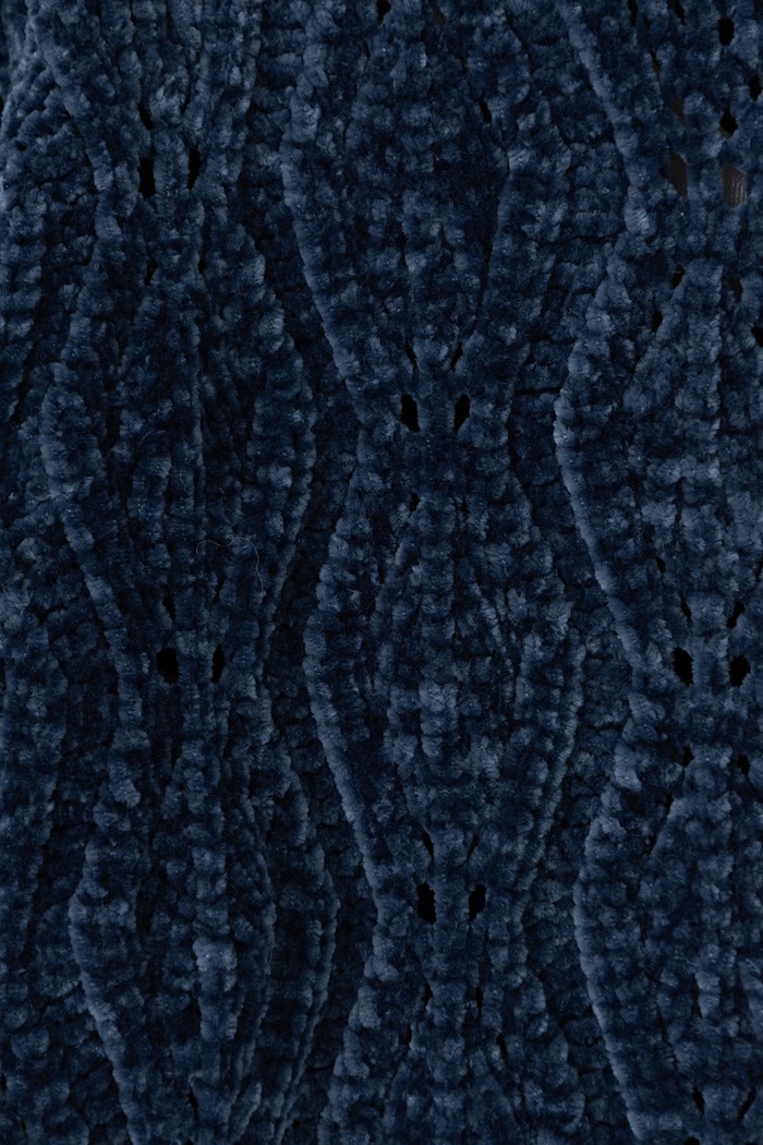 Dziewczynka United Colors of Benetton Sweter dziecięcy ażurowy 1PEUC10AG.G.Seasonal granatowy