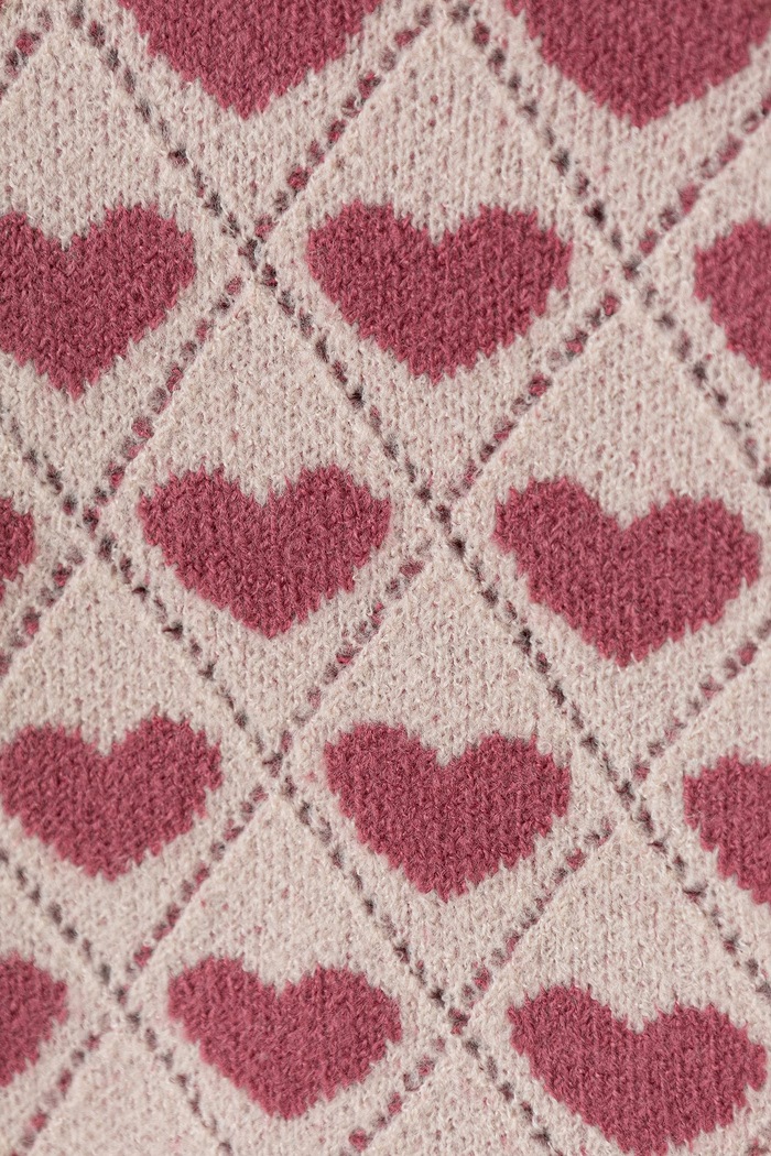 Dziewczynka United Colors of Benetton Sweter dziecięcy 1OHHH103D.P.Seasonal różowy