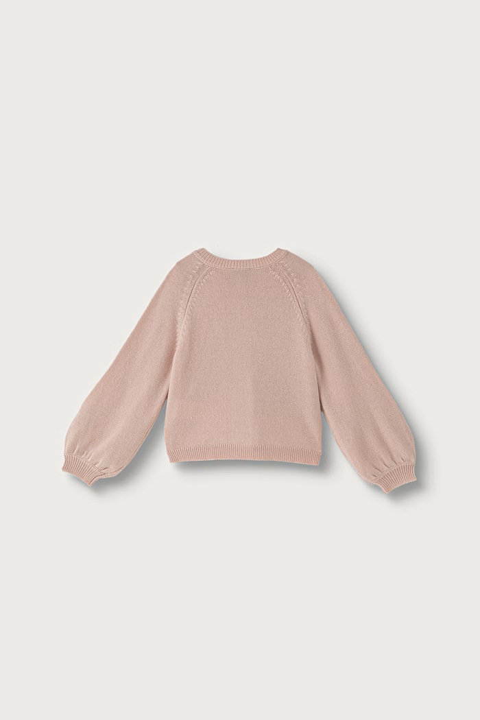 United Colors of Benetton Kardigan za djecu s vunom 19WPG500U.P.Seasonal roza AW26