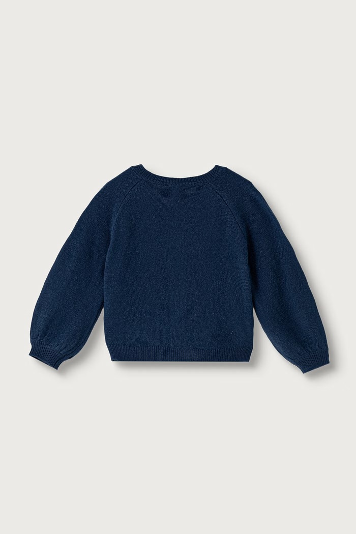 United Colors of Benetton Kardigan za djecu s vunom 19WPG500U.P.Seasonal mornarsko plava AW26