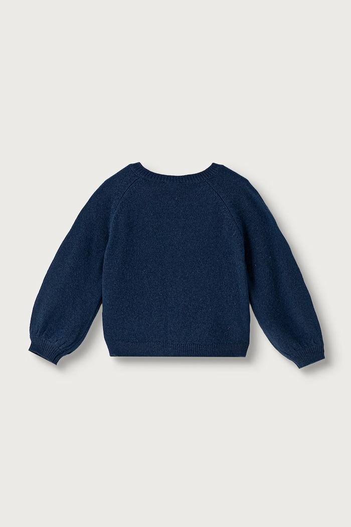 United Colors of Benetton Kardigan za djecu s vunom 19WPG500U.P.Seasonal mornarsko plava AW26