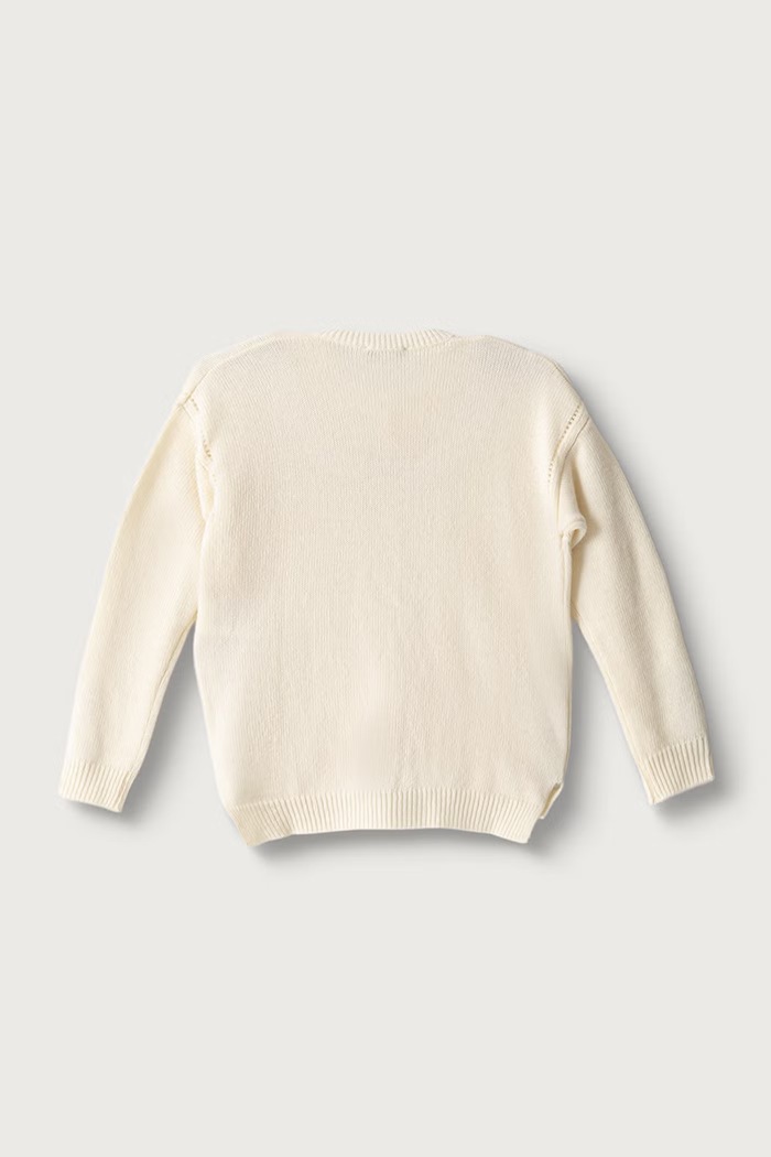United Colors of Benetton Cardigan elegante per bambini con lana 1244C500N.G.Reproposal beige AW26