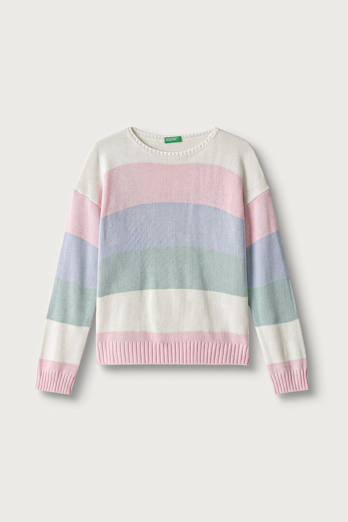 United Colors of Benetton Pulover pentru copii roz 1070Q108J.G.Reproposal