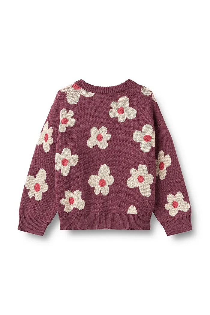 Fete Wheat Cardigan pentru copii din bumbac 0542.560.GOTS violet