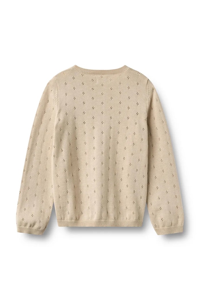Wheat Cardigan pentru copii din bumbac 0518.560.GOTS bej AW26