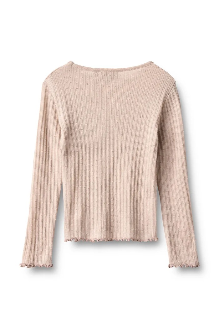 Wheat Majica z dolgimi rokavi otroška z merino volno 0182.782.RWS bež AW26