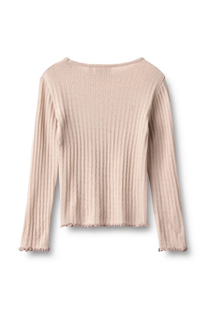 Wheat Majica z dolgimi rokavi otroška z merino volno 0182.782.RWS bež AW26