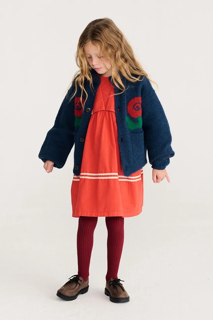 Bobo Choses Kardigan dziecięcy z dodatkiem wełny Stamp Bloom 226AC091