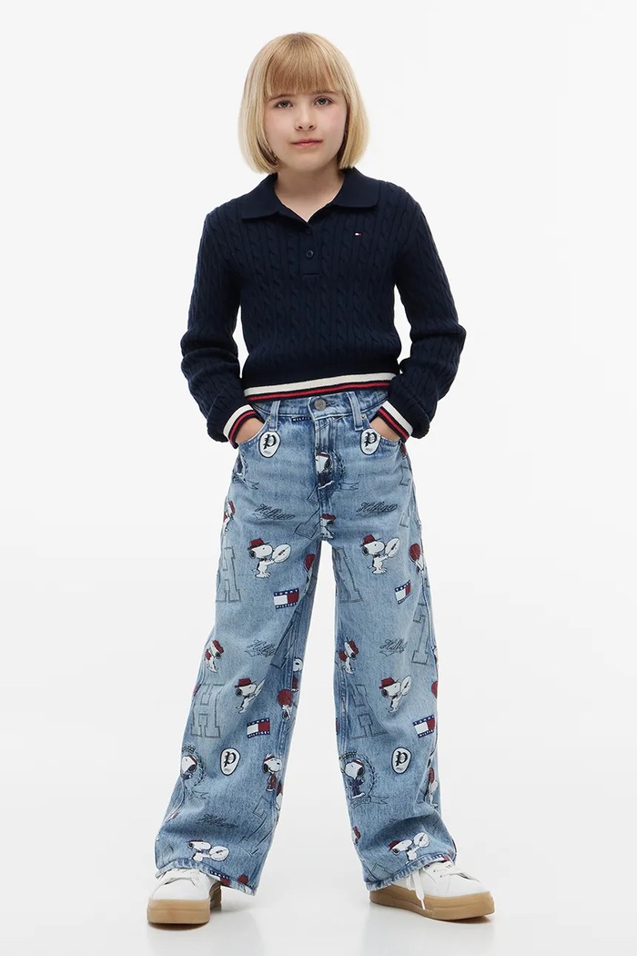 Sweter dziecięcy bawełniany Tommy Hilfiger KG0KG09682.9BY2 granatowy