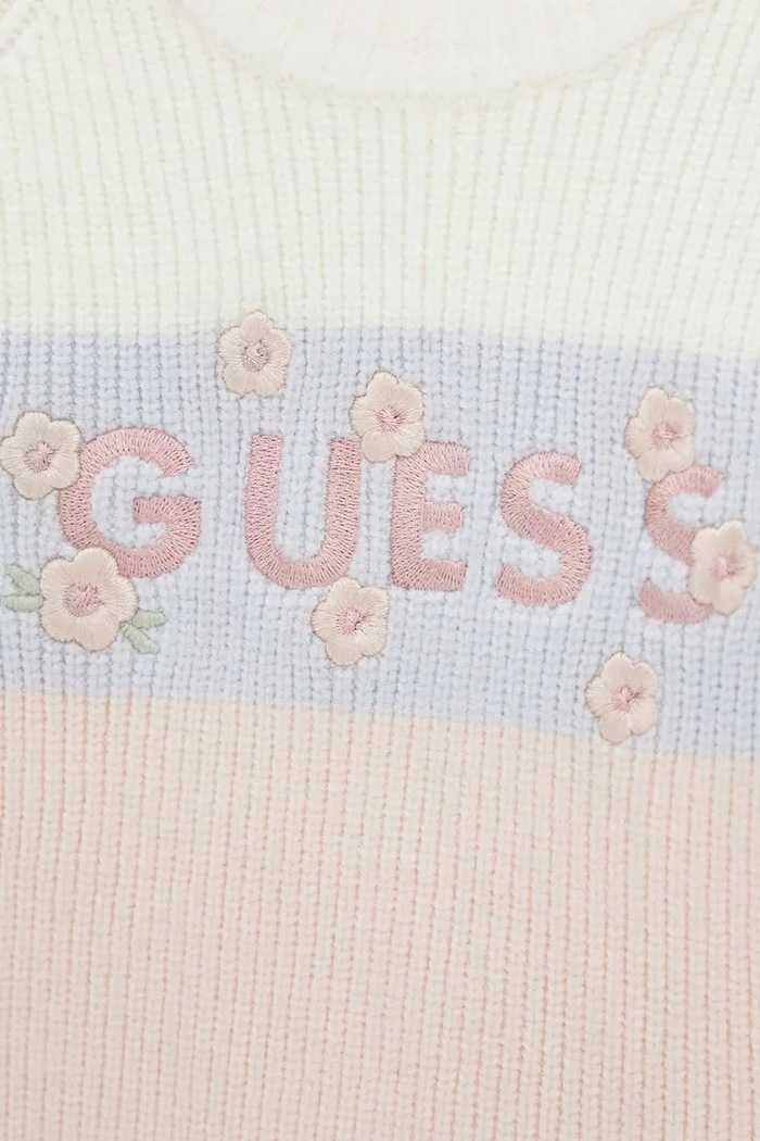 Dziewczynka Guess Sweter dziecięcy z wiskozą K6BR08.Z1286.9BY2 beżowy