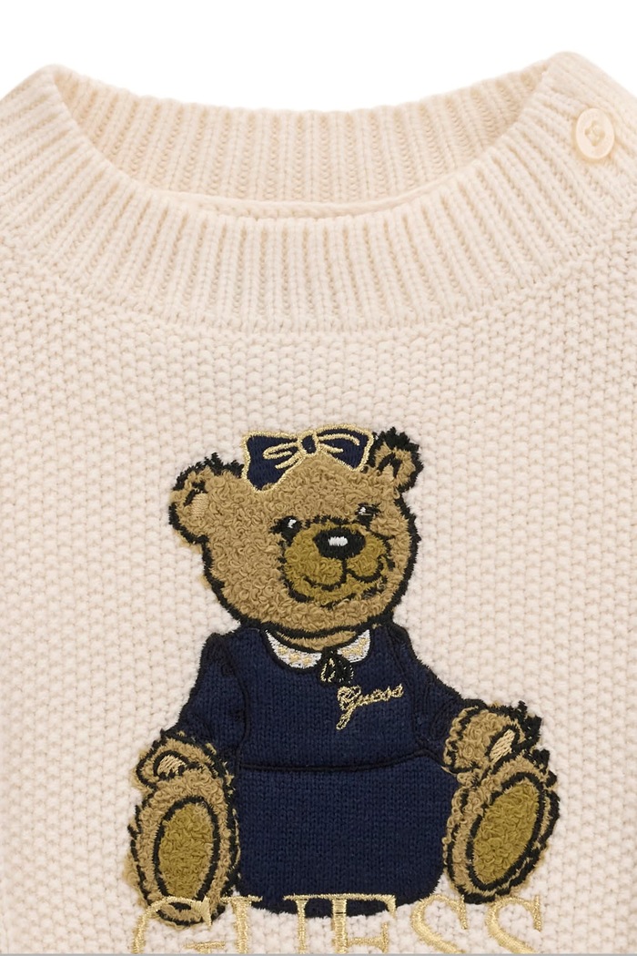 Dziewczynka Guess Sweter dziecięcy z dodatkiem wełny K6BR07.Z1285.9BY2 beżowy