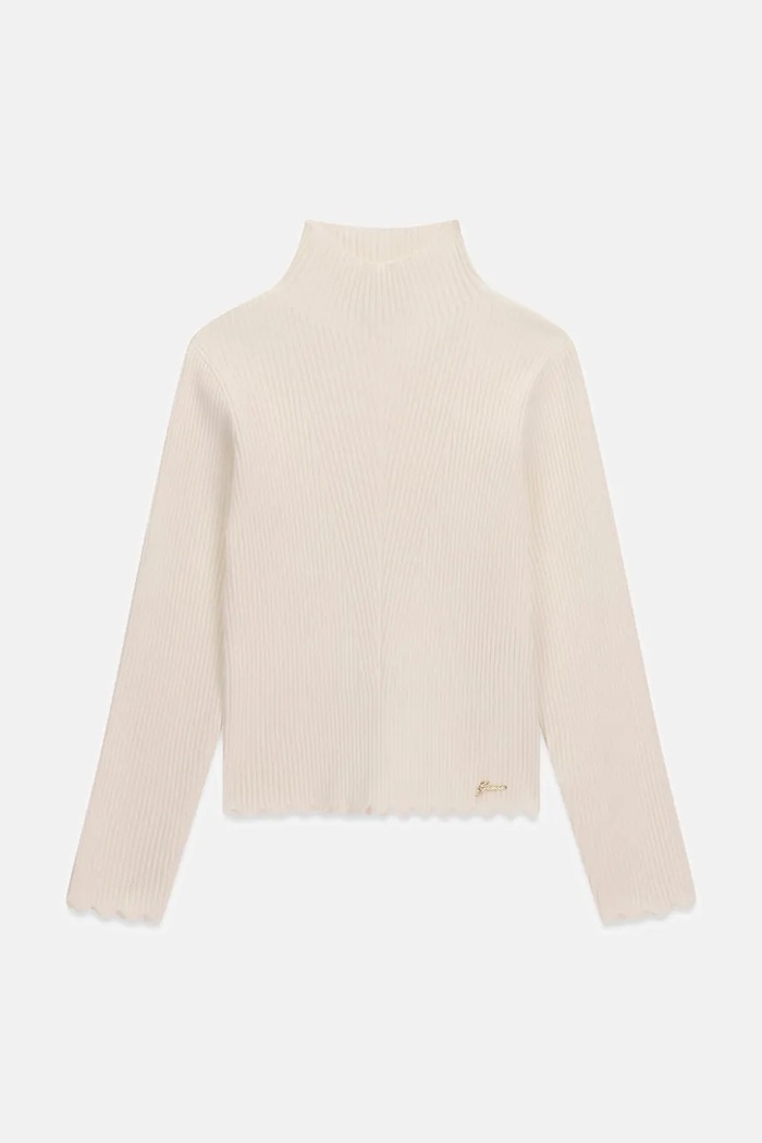 Guess Sweter dziecięcy z wiskozy beżowy J6BR29.Z1931.9BY2
