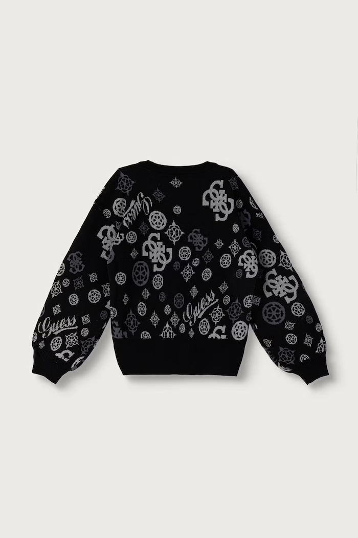 Guess Sweter dziecięcy z dodatkiem wełny J6BR18.Z1352.9BY2 czarny AW26